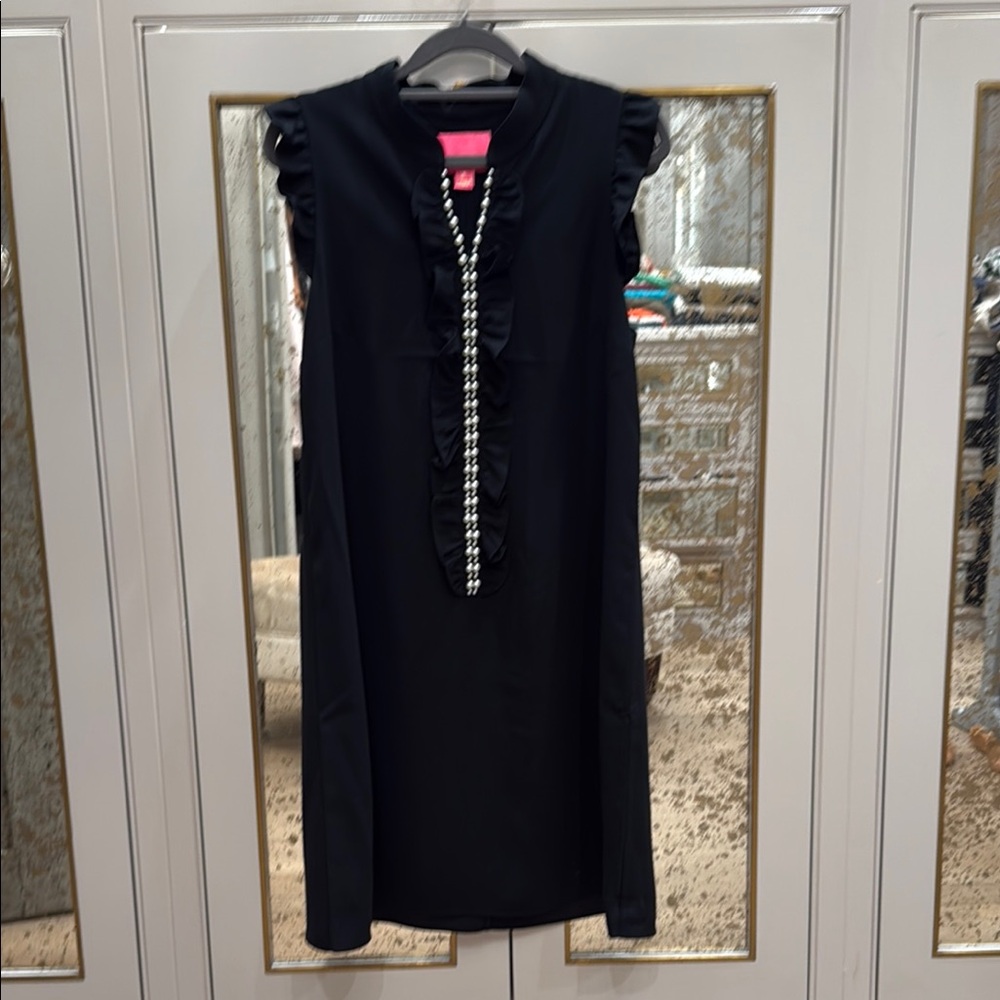 Lilly Pulitzer Black Ruffle Dress